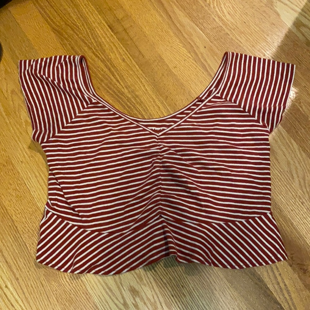 American Eagle Outfitters striped crop top